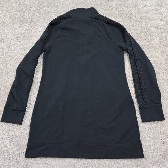 Lilly Pulitzer Skipper Popover Mini Dress Medium Faded Black 1/2 Zip Beachy READ - Picture 7 of 11